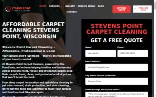 Stevens Point Carpet Cleaner website