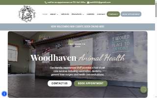 Woodhaven Animal Health website