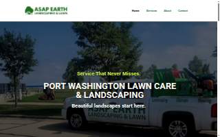 Asap Earth Landscaping & Lawn Care website