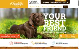 Autumglo Pet Lodge website