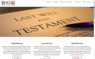 Bogar Law Offices, LLC website