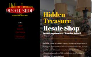 Hidden Treasure Resale Shop website