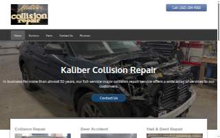 Kaliber Collision Repair Inc. website
