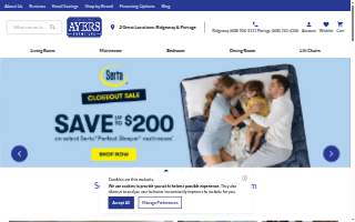 Ayers Furniture website