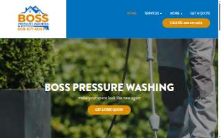 Boss Pressure Washing website