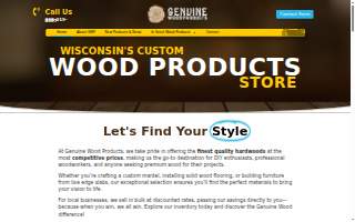 Genuine Wood Products website