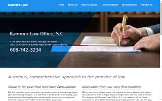Kammer Law Office, S.C. website