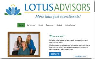 Lotus Advisors website