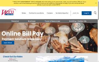 WCCU Credit Union website
