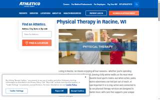 Athletico Physical Therapy - Racine website