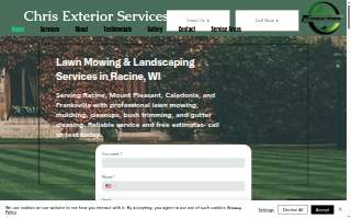 Chris Exterior Services of Racine website