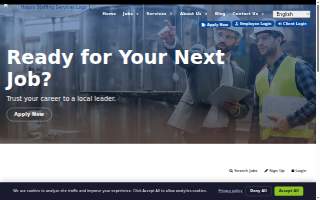 Halpin Staffing Services website