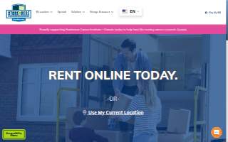 Store Here Self Storage of Snoqualmie website