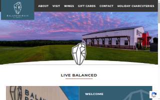 Balanced Rock Winery website