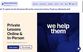 Bluebook Education website