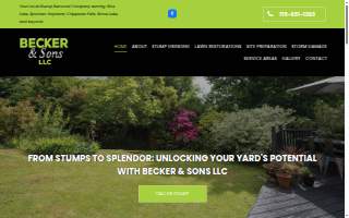 Becker & Sons Stump Grinding website