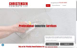 Christensen Concrete LLC website