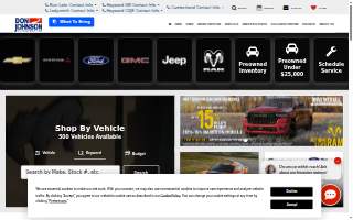 Don Johnson Motors Chevrolet GMC website