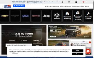 Don Johnson Motors Collision Center website