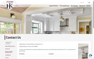 Holiday Kitchens website