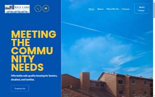 Rice Lake Housing Authority website