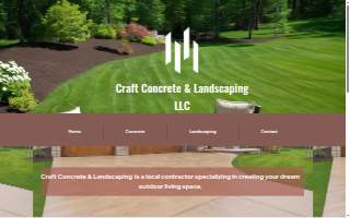 Craft Concrete and Landscaping LLC website