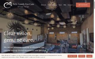 Falls Family Eye Care website