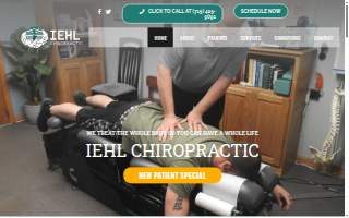 Iehl Chiropractic website