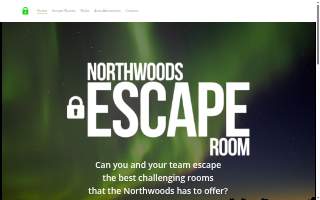 Northwoods Escape Room LLC website