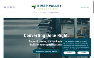 River Valley Converting website