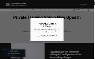 Training With Garrett website