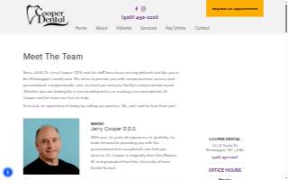 Cooper Dental website