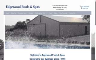 Edgewood Pools & Spas website