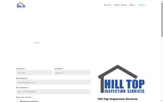 Hill Top Inspection Services website