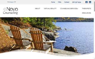 Novo Counseling website