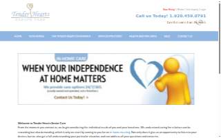 Tender Hearts Senior Care website