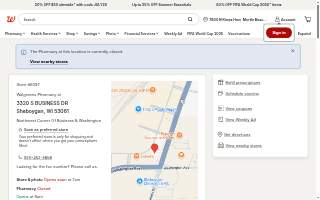 Walgreens Pharmacy website