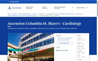 Ascension Columbia St. Mary's - Cardiology of Shorewood website