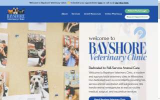 Bayshore Veterinary Clinic of Shorewood website