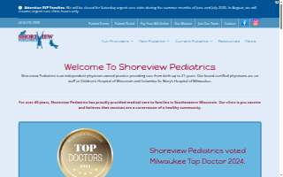 Shoreview Pediatrics of Shorewood website