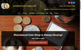 Shorewood Coin Shop website