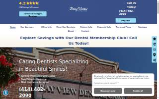 Bay View Dental Care website