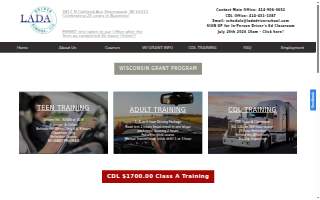 LADA Driver School, LLC of South Milwaukee website