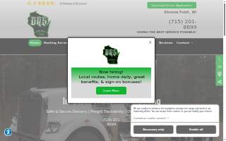 DRS Wisconsin Trucking website