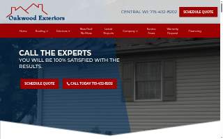 Oakwood Exteriors LLC website