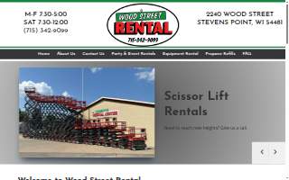 Wood Street Rental website