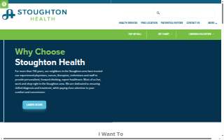 Stoughton Hospital Urgent Care website