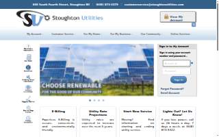 Stoughton Utilities website