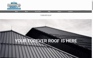 Metal Roofs Direct of Sturgeon Bay website