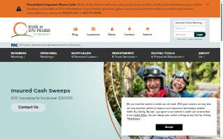 Bank of Sun Prairie website